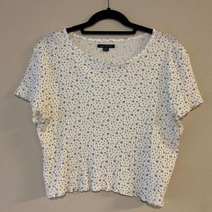 American Eagle cropped Floral Tee Sz X Large